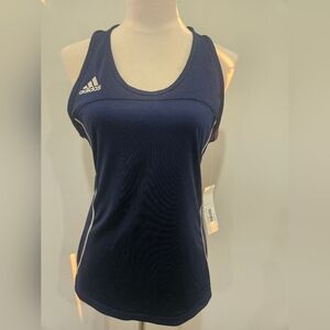 Adidas Women’s Climacool Compression Tank Top Navy White Size L NWT